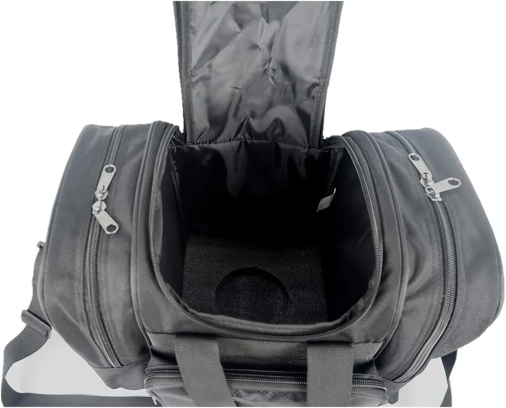 Bowling Bag for Single Ball - Single Ball Tote Bag with Padded Ball Holder - Fits a Single Pair of Bowling Shoes Up to Mens Size 14