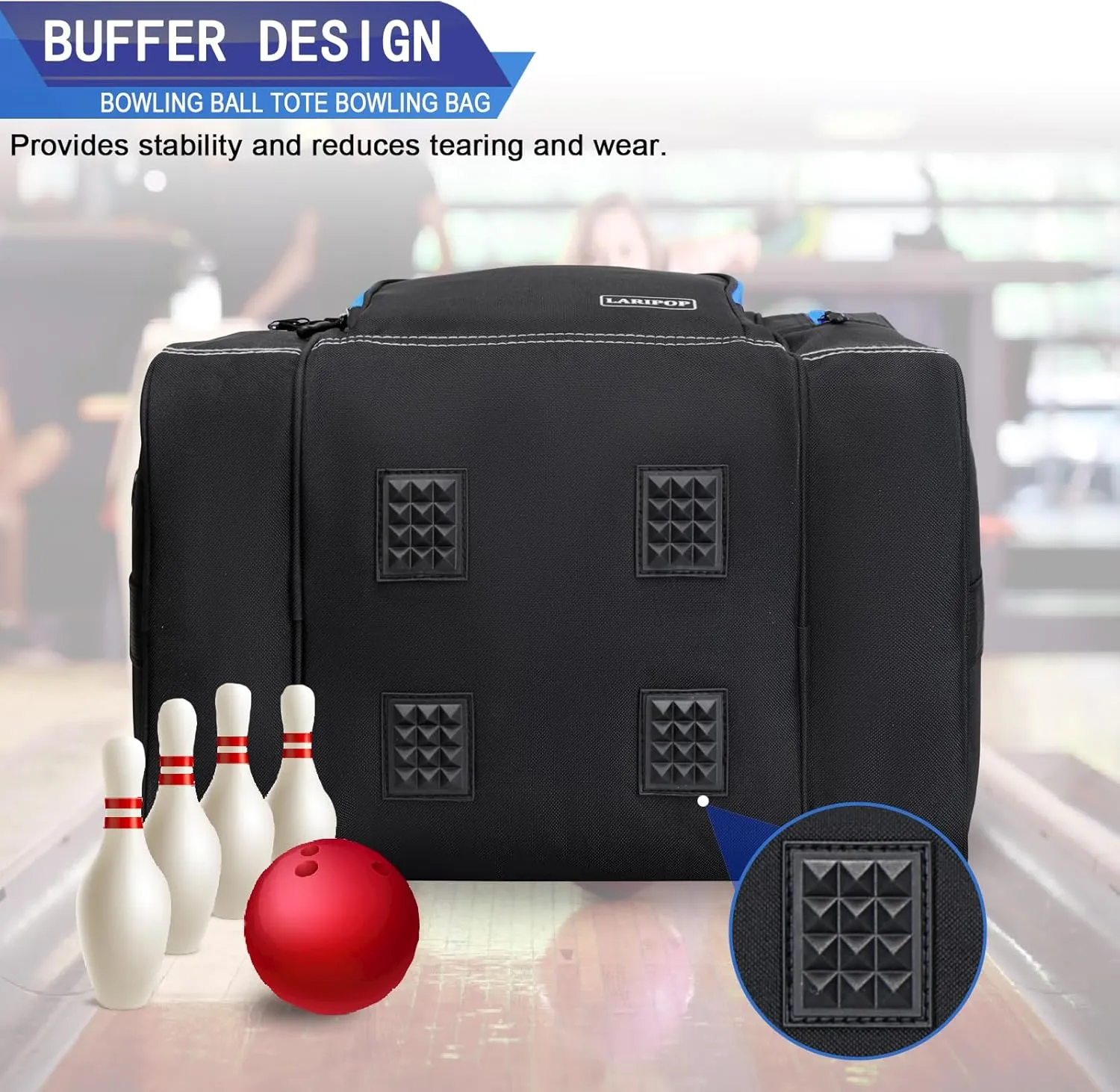 Bowling Ball Bag for Single Ball, 2022 Bowling Ball Tote Bowling bag with Padded Holder - Fits Shoes up to Mens Size 14 and Bowling Accessories