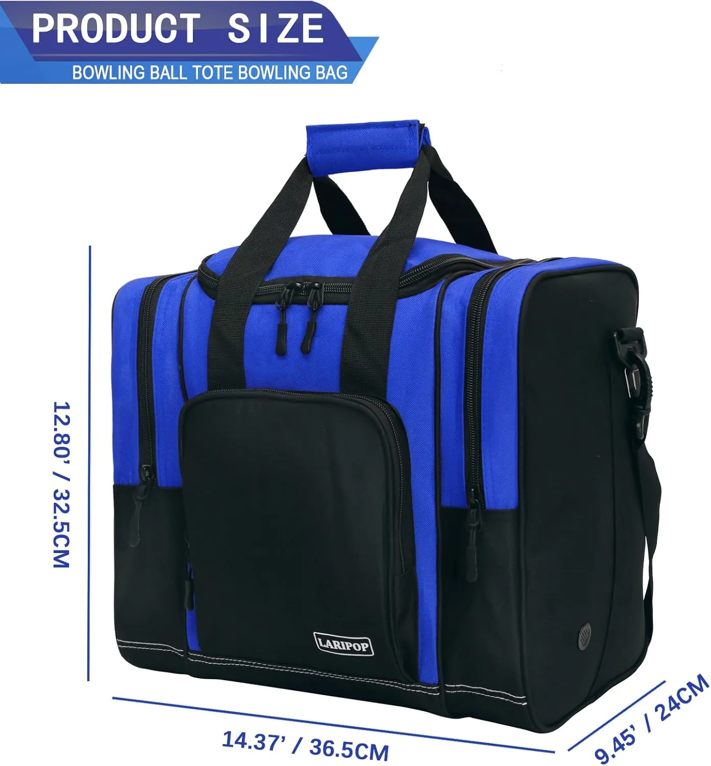 Bowling Ball Bag for Single Ball, 2022 Bowling Ball Tote Bowling bag with Padded Holder - Fits Shoes up to Mens Size 14 and Bowling Accessories