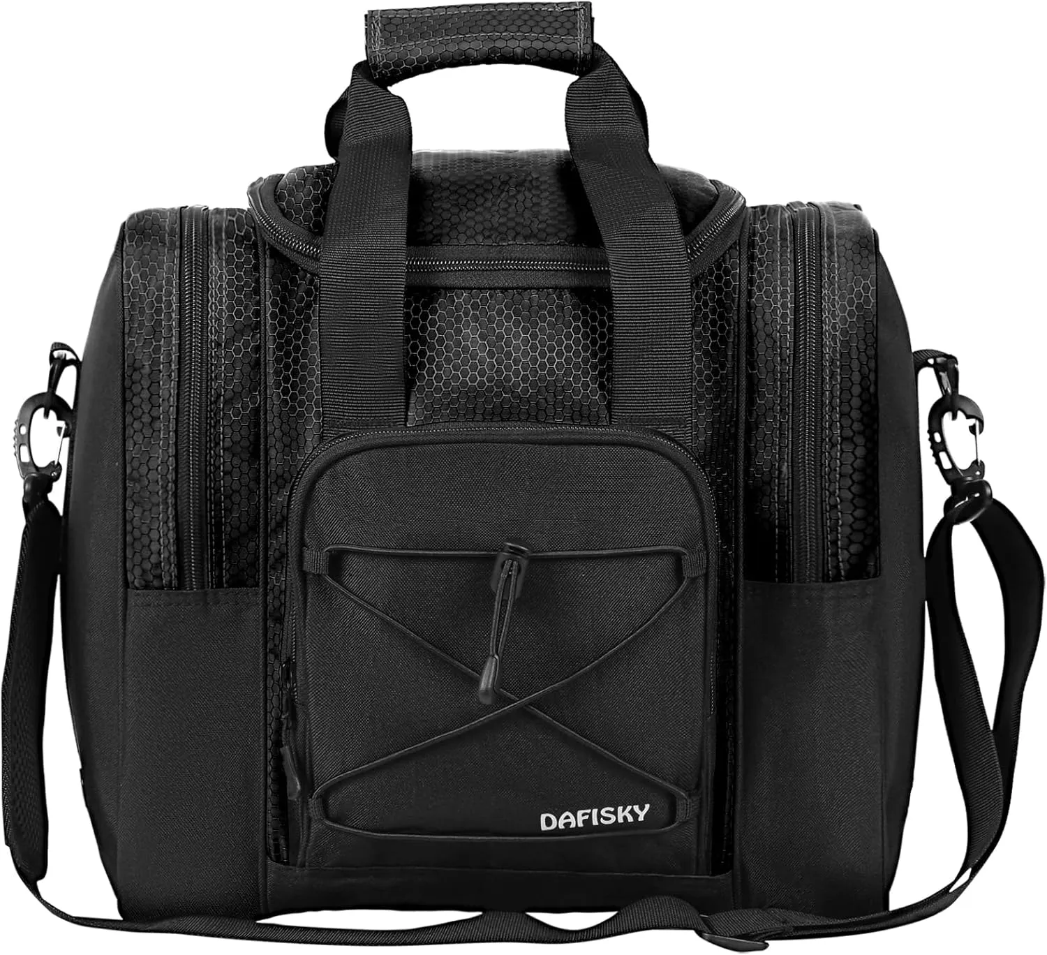 Bowling Ball Bag - Single Ball Tote with Padded Holder, Shoe Compartment and Strap