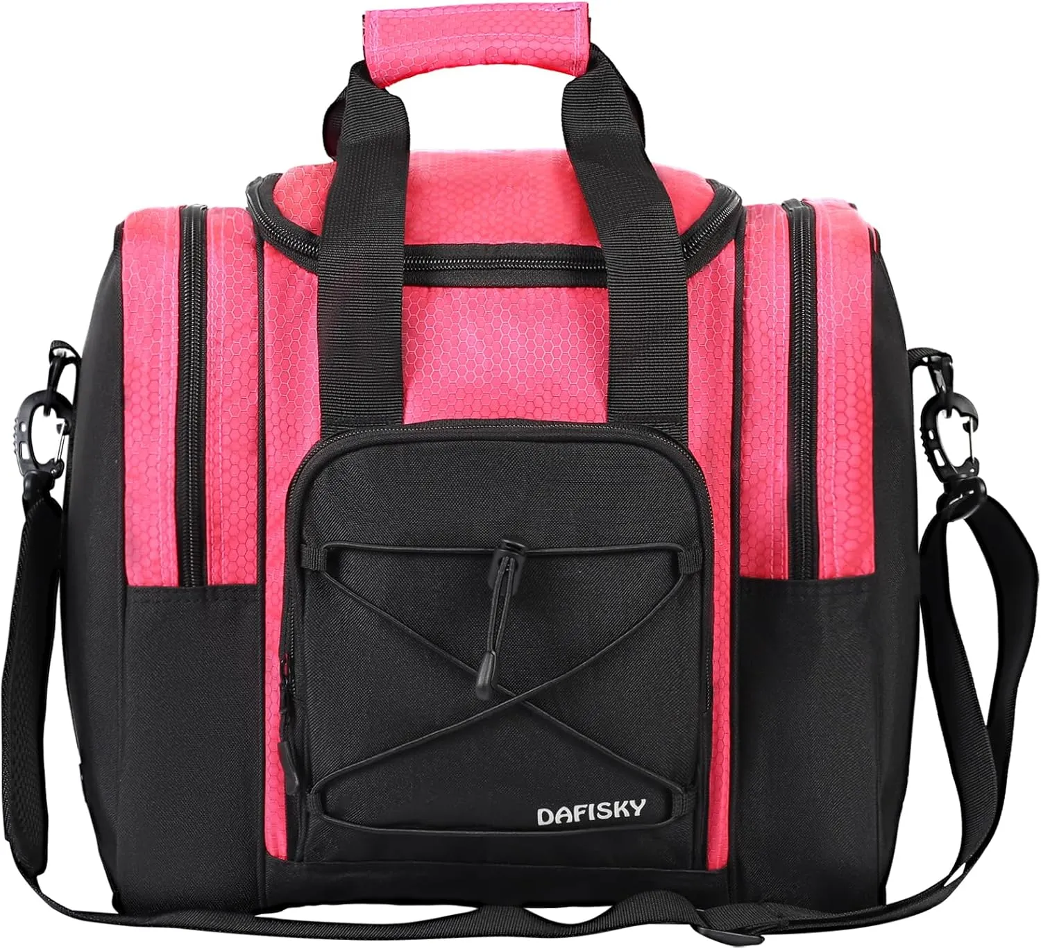 Bowling Ball Bag - Single Ball Tote with Padded Holder, Shoe Compartment and Strap