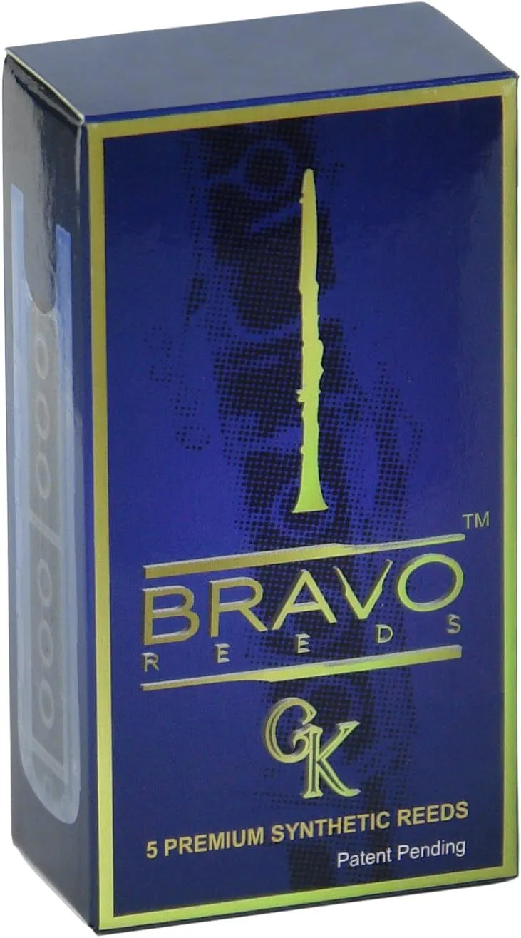Bravo Synthetic Reeds for Bb Clarinet - Strength 2.5 (Box of 5), Model BR-C25