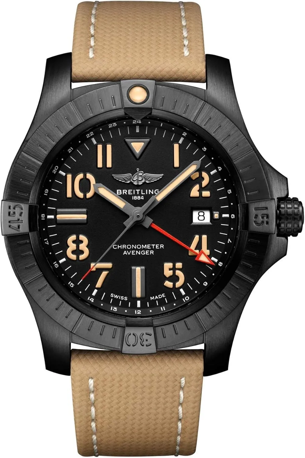 Breitling Avenger Automatic GMT 45 Mens Watch