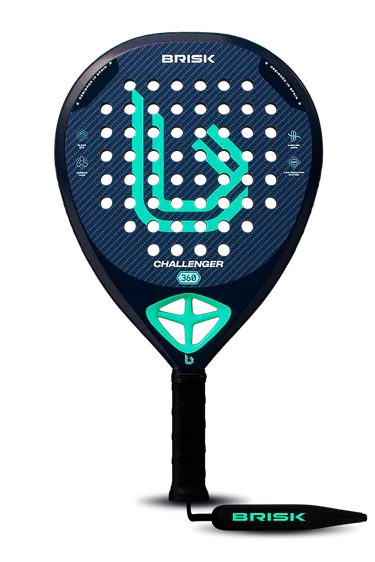 Brisk Challenger Padel Racquet - 360 gms