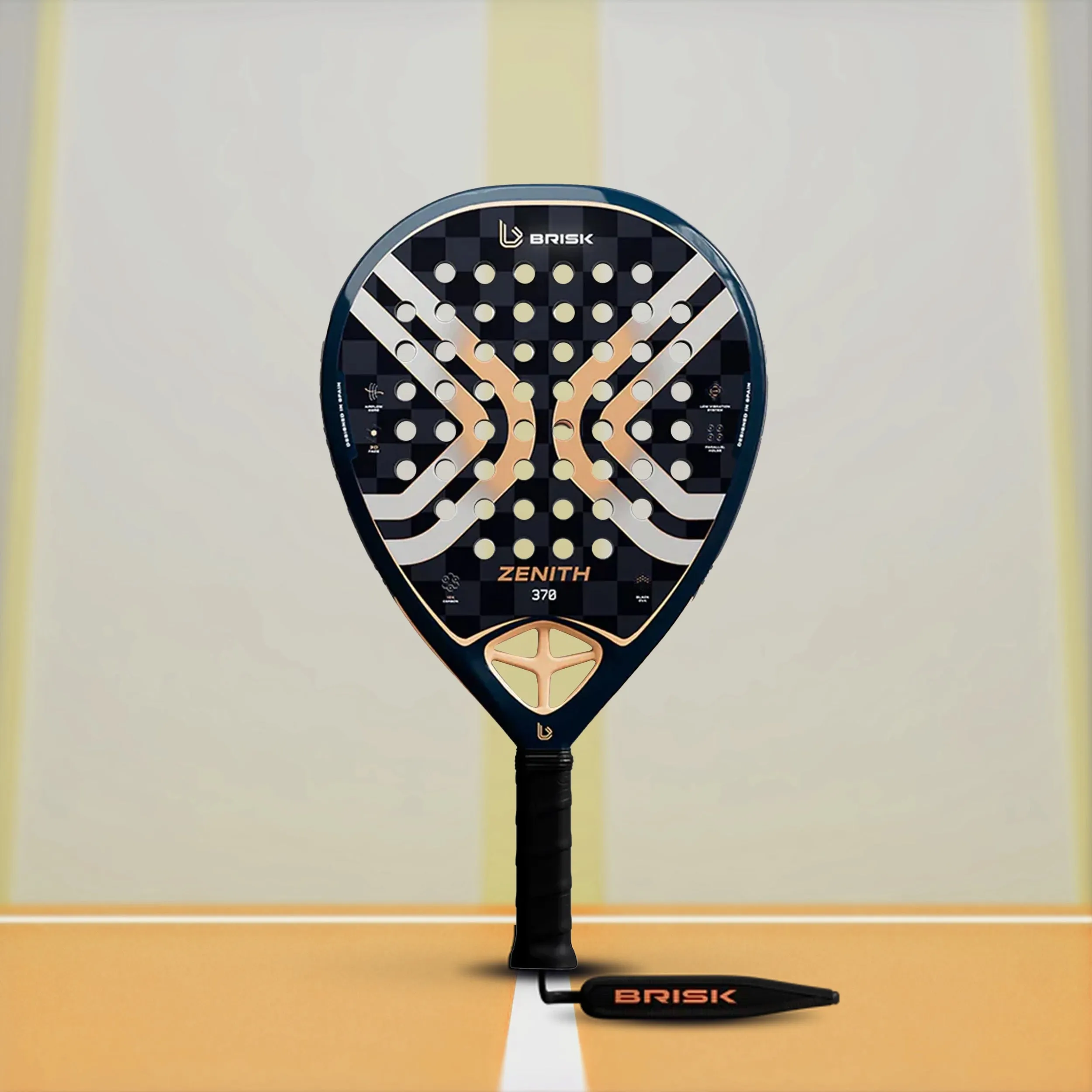 Brisk Zenith Padel Racquet - 370 gms