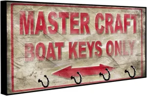 Brotherhood Compatible with Mastercraft Boat Keys Style Design Style Design Key Hanger Organizer Wall Mount Rack for Holders The Home Keys Ring Decorative Hangers Decor Hook Holder