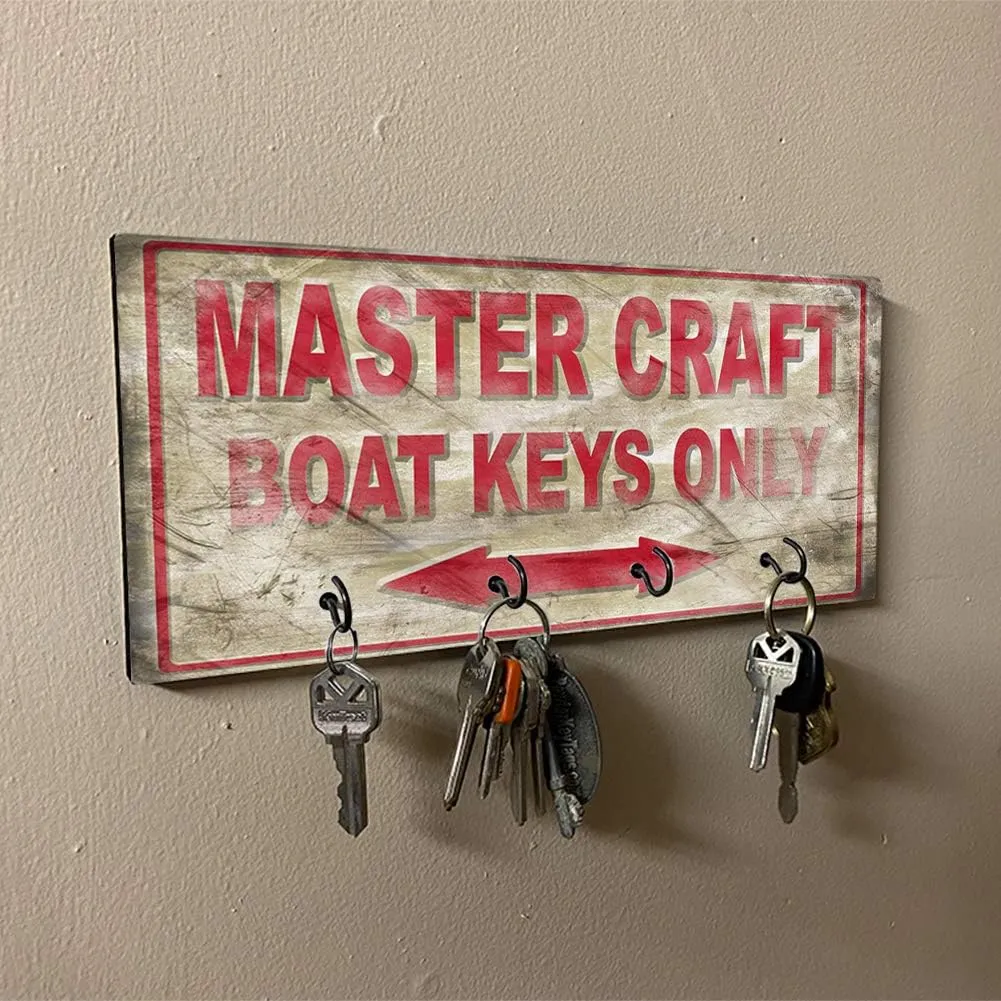 Brotherhood Compatible with Mastercraft Boat Keys Style Design Style Design Key Hanger Organizer Wall Mount Rack for Holders The Home Keys Ring Decorative Hangers Decor Hook Holder