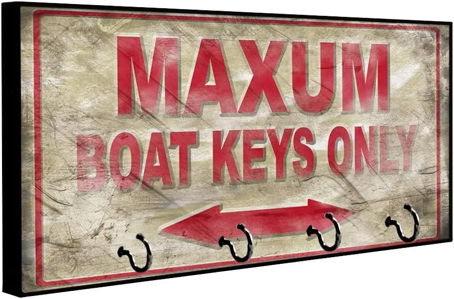 Brotherhood Compatible with Maxum Boat Keys Style Design Style Design Key Hanger Organizer Wall Mount Rack for Holders The Home Keys Ring Decorative Hangers Decor Hook Holder