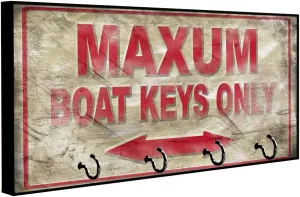 Brotherhood Compatible with Maxum Boat Keys Style Design Style Design Key Hanger Organizer Wall Mount Rack for Holders The Home Keys Ring Decorative Hangers Decor Hook Holder