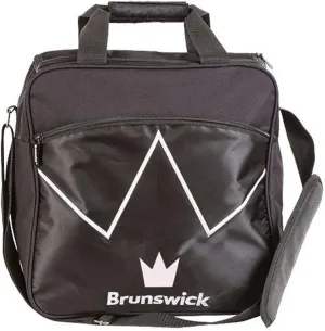 Brunswick Blitz Single Tote Bowling Bag, Black