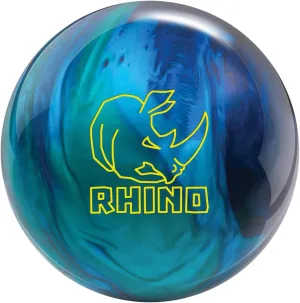 Brunswick Rhino Bowling Ball, Cobalt/Aqua/Teal, 15lbs
