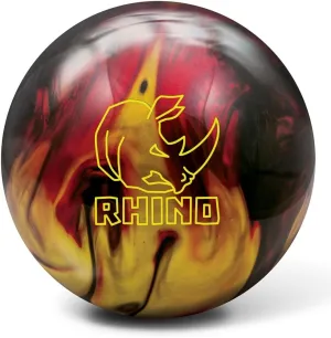 Brunswick Rhino Bowling Ball, Red/Black/Gold, 10 lb