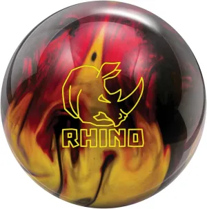 Brunswick Rhino Bowling Ball, Red/Black/Gold, 14 lb