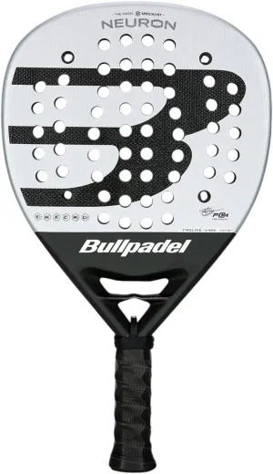 BULLPADEL Padel Racket Neuron 2025 | Professional Hybrid Shape Pala Padel | XtendCarbon 3K & MultiEva Core | Neuron Heart Stability & Wave Side Profile | Vibradrive Absorption & Hesacore Grip