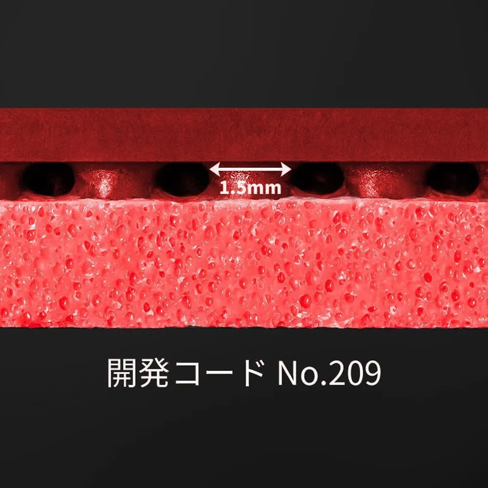 Butterfly Dignics 09C Table Tennis Rubber - 1.9 or 2.1 mm - Red or Black - 1 Inverted Table Tennis Rubber Sheet - Professional Table Tennis Rubber - Rubber of Choice for Timo Boll