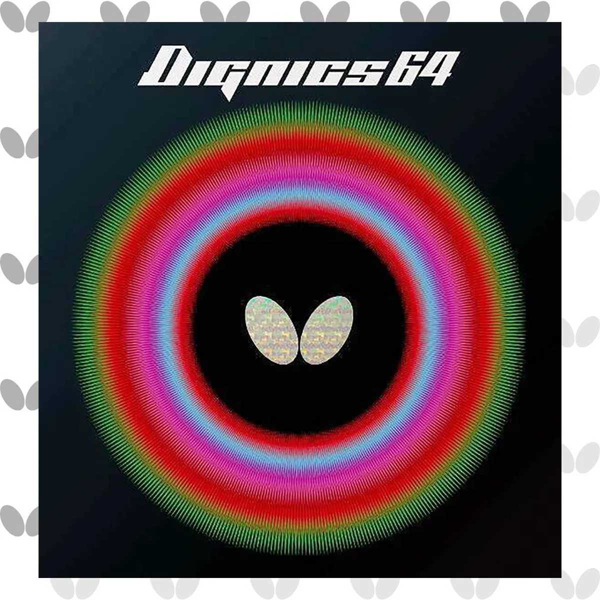 Butterfly Dignics 64 Table Tennis Rubber | Butterfly Table Tennis Rubber | 1.9 mm or 2.1 mm | Red or Black | 1 Inverted Table Tennis Rubber Sheet | Professional Table Tennis Rubber
