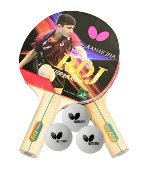 Butterfly RDJ 2-Player Table Tennis Paddle Set