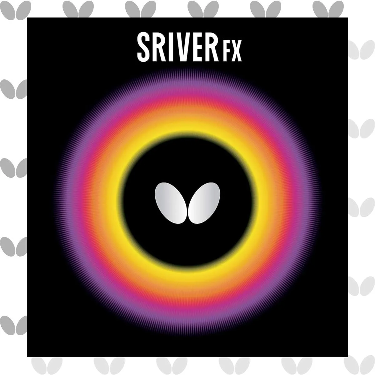 Butterfly Sriver FX Table Tennis Rubber | 1.9 mm or 2.1 mm | Red or Black | 1 Inverted Table Tennis Rubber Sheet | Professional Butterfly Table Tennis Rubber