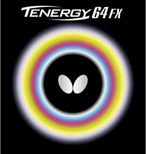 Butterfly Tenergy 64 FX Table Tennis Rubber | Butterfly Table Tennis Rubber | 1.7 mm, 1.9 mm, or 2.1 mm | Red or Black | 1 Inverted Table Tennis Rubber Sheet | Professional Table Tennis Rubber
