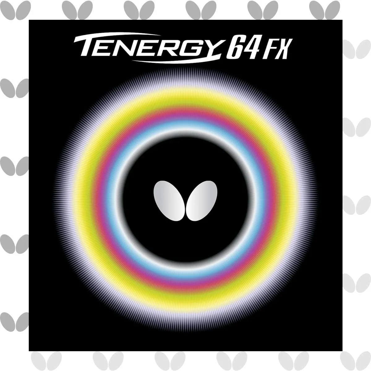 Butterfly Tenergy 64 FX Table Tennis Rubber | Butterfly Table Tennis Rubber | 1.7 mm, 1.9 mm, or 2.1 mm | Red or Black | 1 Inverted Table Tennis Rubber Sheet | Professional Table Tennis Rubber
