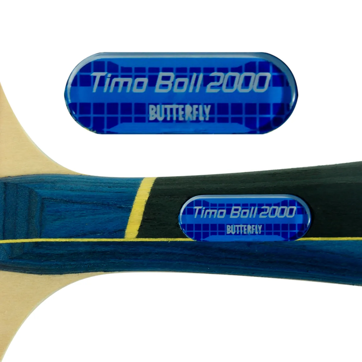 Butterfly Timo Boll 2000 Table Tennis Paddle (2 Balls Included)