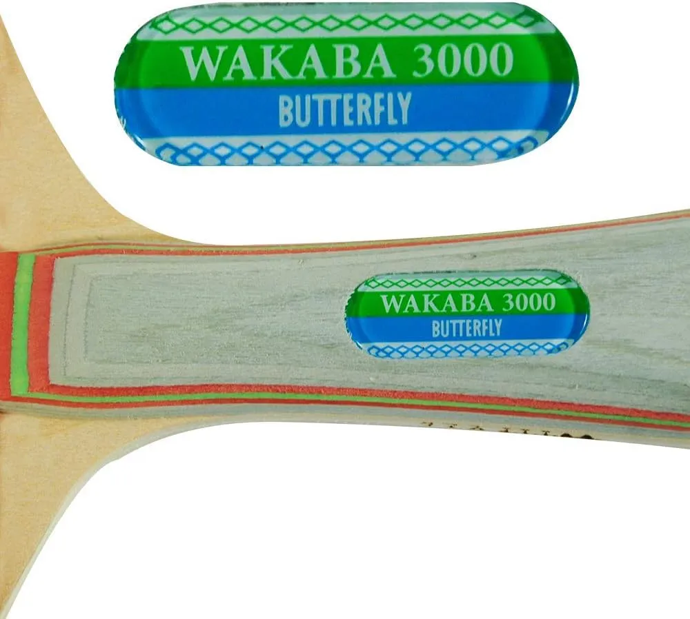Butterfly Wakaba Shakehand Table Tennis Racket | Japan Series | Outstanding Control with Reliable Speed and Spin | Recommended for Beginning Level Players