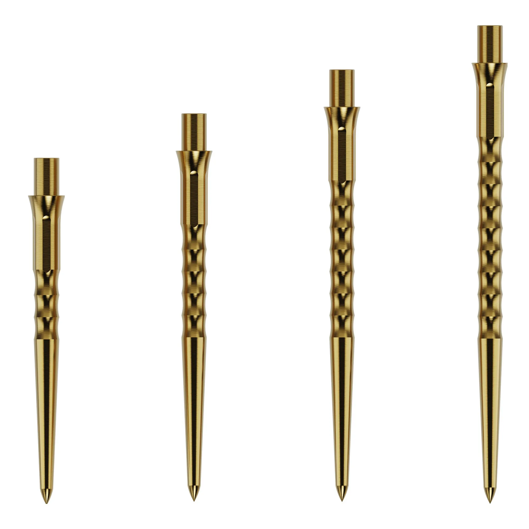 Caliburn Replaceable Dart Points - Ripple - No Lip - Gold