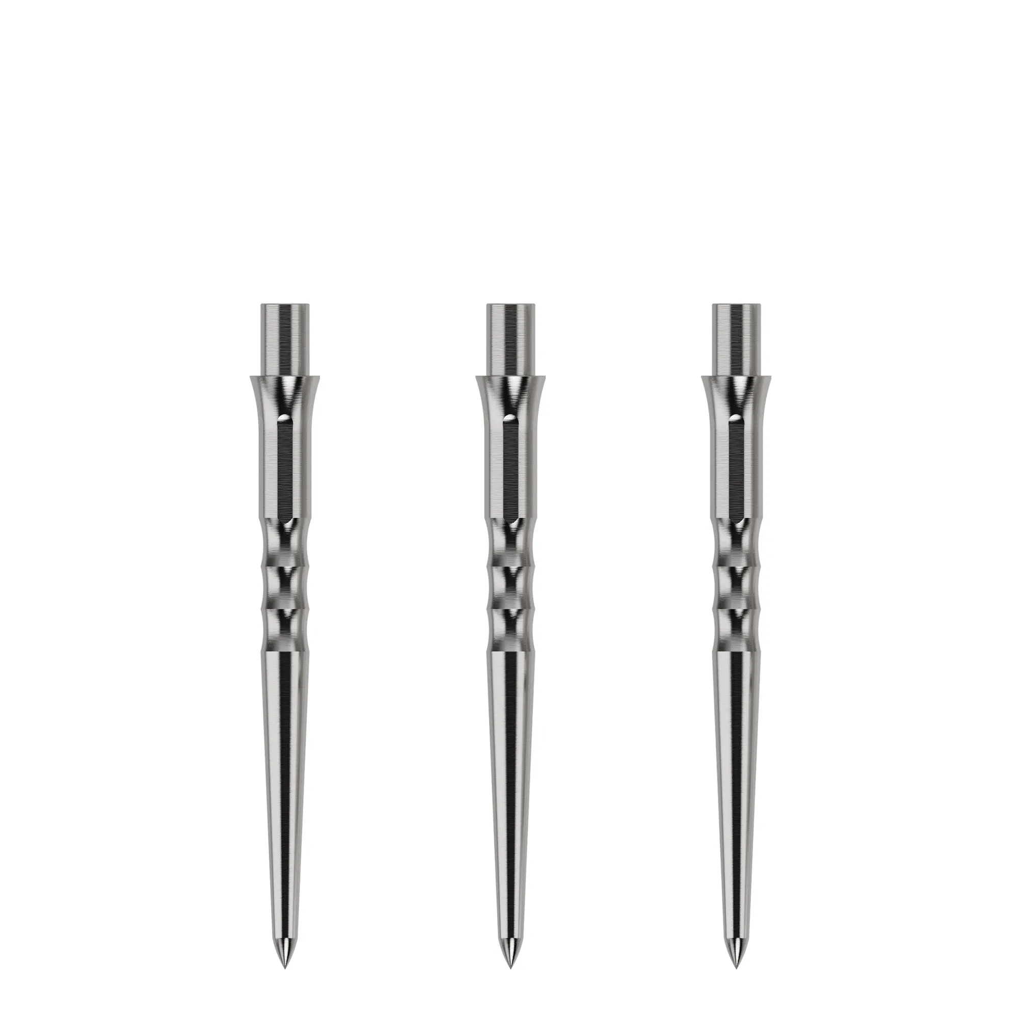 Caliburn Replaceable Dart Points - Ripple - No Lip - Silver