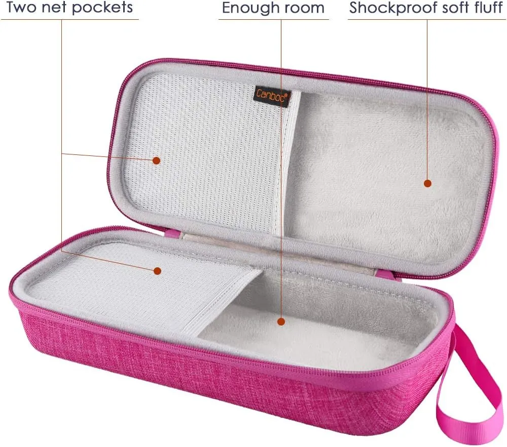 Canboc Hard Stethoscope Case Compatible with 3M Littmann Classic III, Lightweight II S.E, Cardiology IV, MDF Acoustica Stethoscope, Mesh Bag fit Medical Scissors, Penlight, Oral Thermometer, Raspberry