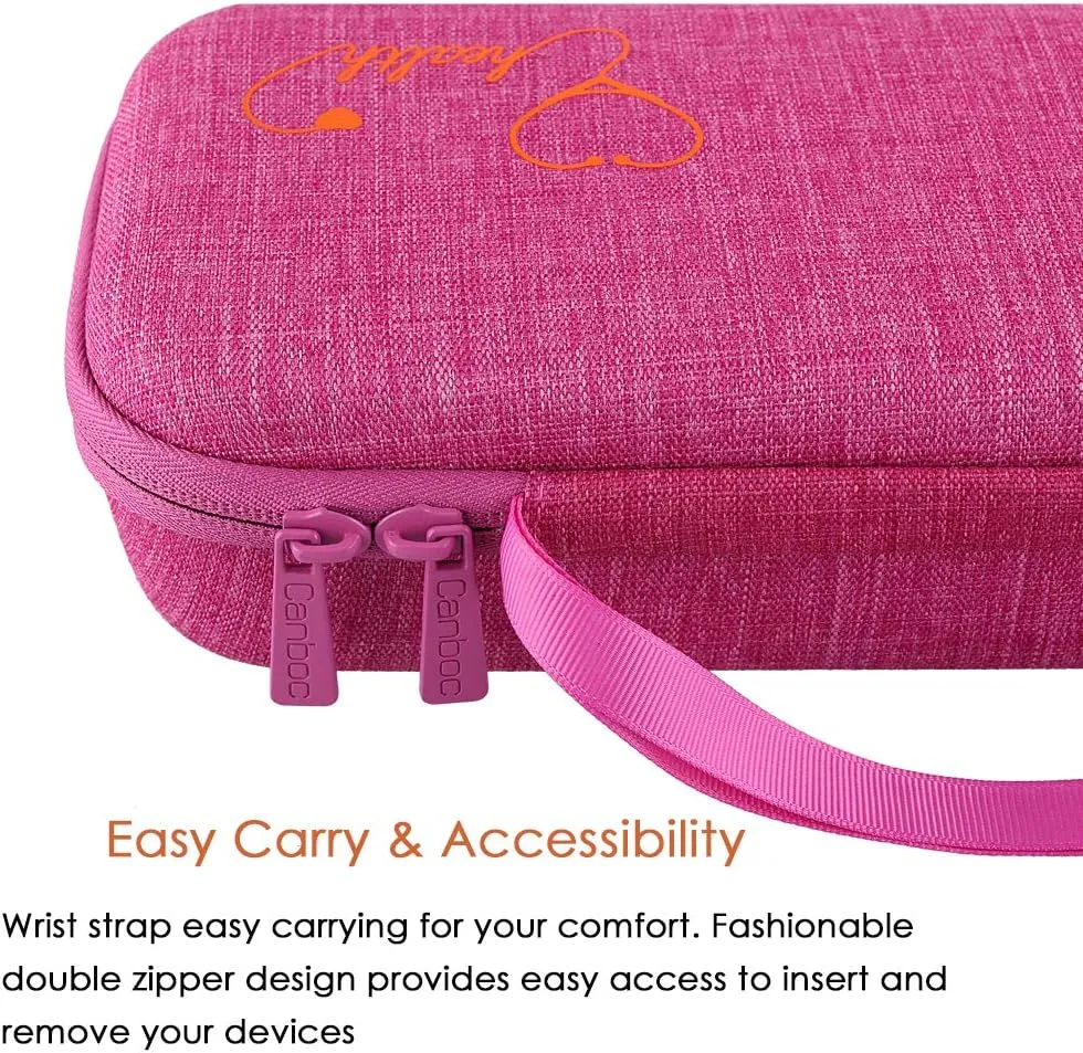 Canboc Hard Stethoscope Case Compatible with 3M Littmann Classic III, Lightweight II S.E, Cardiology IV, MDF Acoustica Stethoscope, Mesh Bag fit Medical Scissors, Penlight, Oral Thermometer, Raspberry