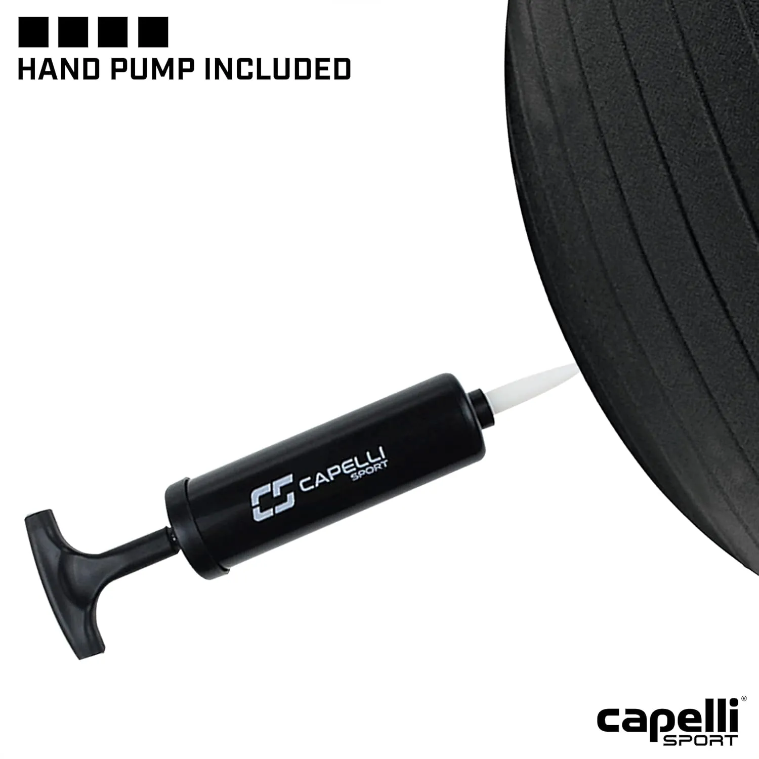 Capelli Sport Exercise Ball for Yoga, Balance Ball, Pilates, Anti Burst Slip Resistant, Quick Pump