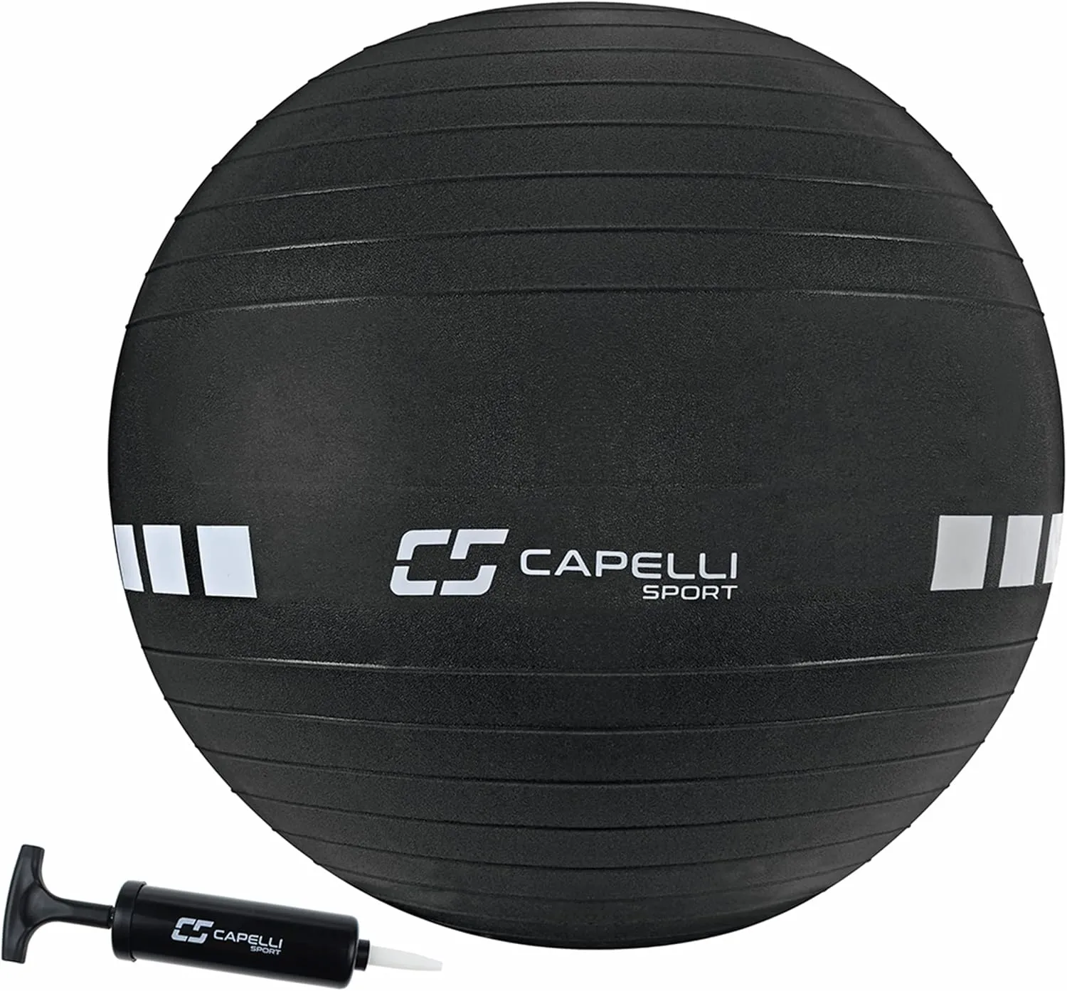 Capelli Sport Exercise Ball for Yoga, Balance Ball, Pilates, Anti Burst Slip Resistant, Quick Pump