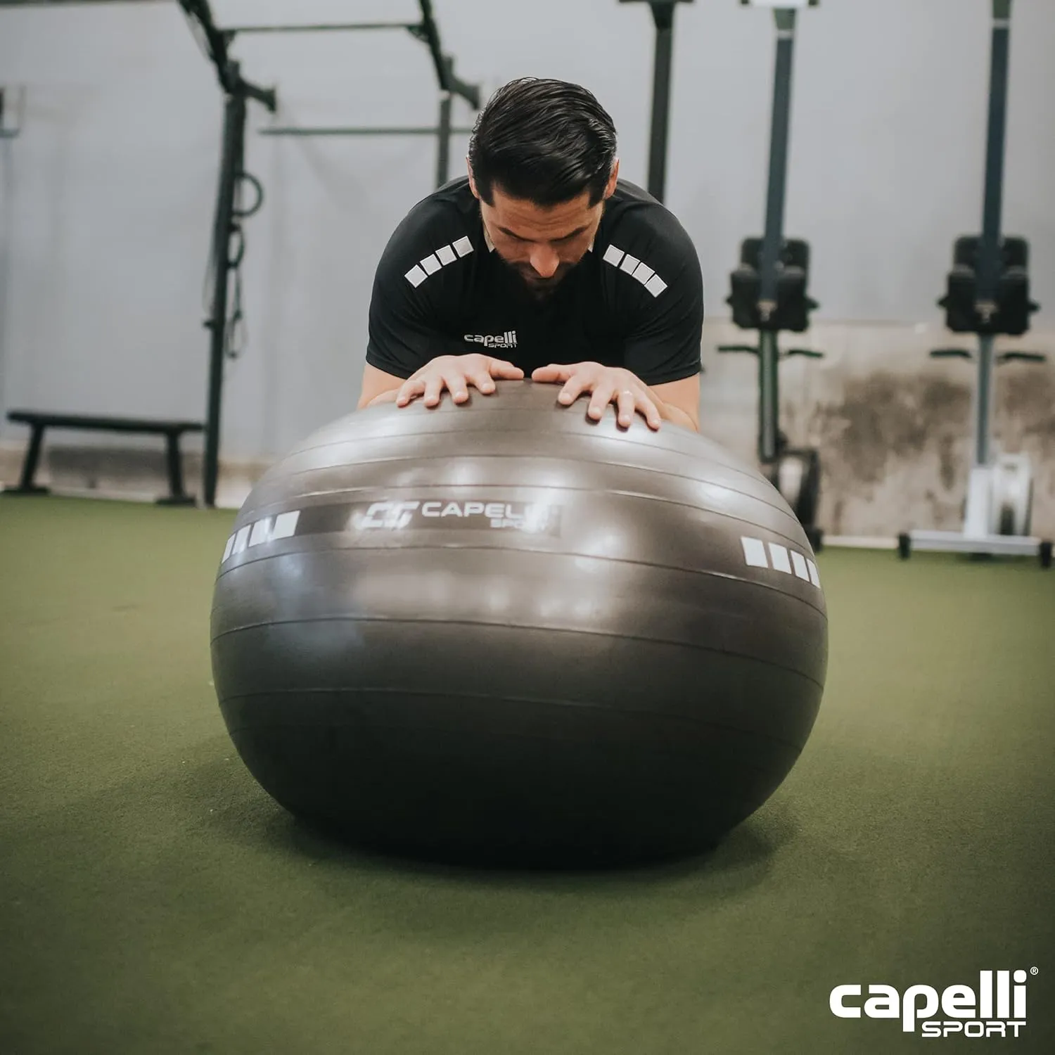 Capelli Sport Exercise Ball for Yoga, Balance Ball, Pilates, Anti Burst Slip Resistant, Quick Pump