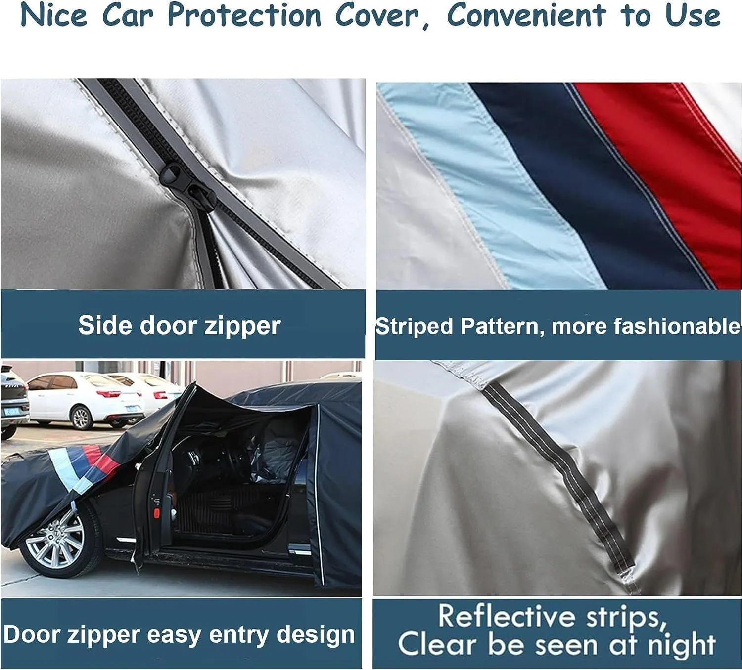 Car Cover Waterproof Compatible with Daimler 2.8/5.3/Coupe/Daimler/Dart Outdoor Car Covers All Weather Waterproof Breathable Large Car Cover with Zipper,Custom Full Car Cover,for Snow Rain Protection