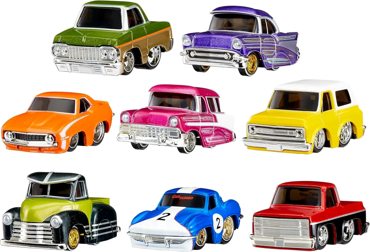 CarTuned Series 2-8 Pack, Diecast Vehicle, Ages 6  Years