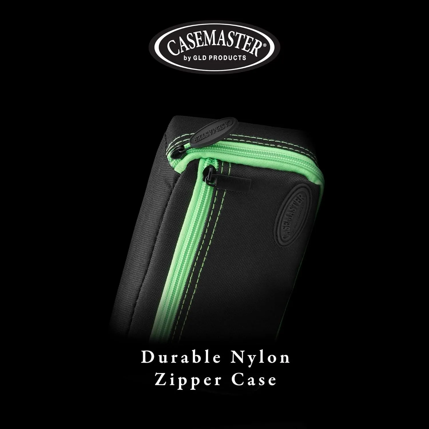 Casemaster Plazma Dart Case for Soft and Steel Tip Darts, Holds 3 Darts and Features Built-In Storage Tube and Pockets for Flights, Tips, Shafts, and Personal Items