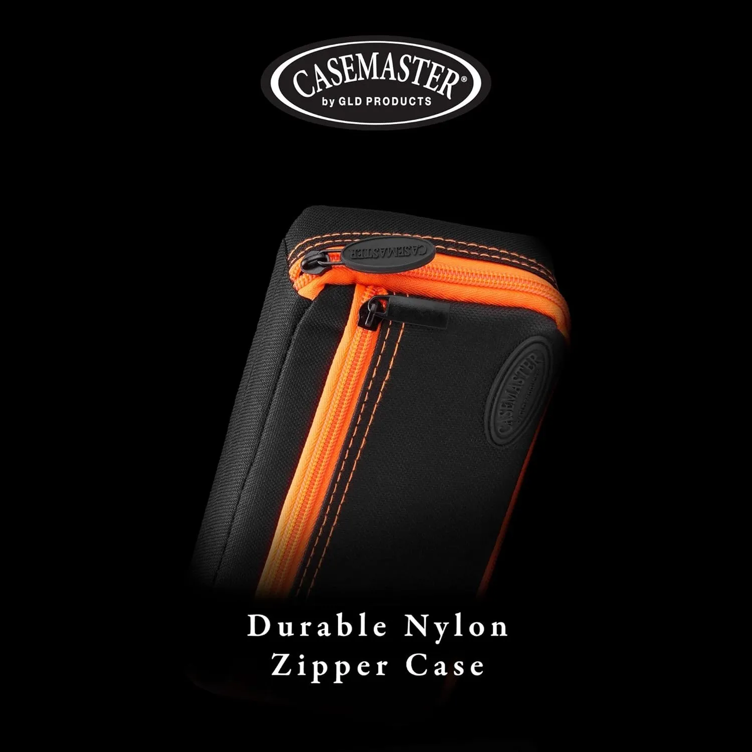 Casemaster Plazma Dart Case for Soft and Steel Tip Darts, Holds 3 Darts and Features Built-In Storage Tube and Pockets for Flights, Tips, Shafts, and Personal Items