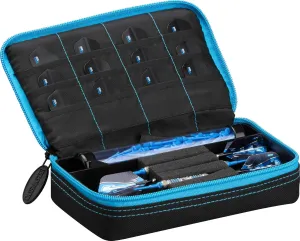 Casemaster Plazma Dart Case for Soft and Steel Tip Darts, Holds 3 Darts and Features Built-In Storage Tube and Pockets for Flights, Tips, Shafts, and Personal Items