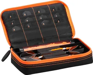 Casemaster Plazma Dart Case for Soft and Steel Tip Darts, Holds 3 Darts and Features Built-In Storage Tube and Pockets for Flights, Tips, Shafts, and Personal Items