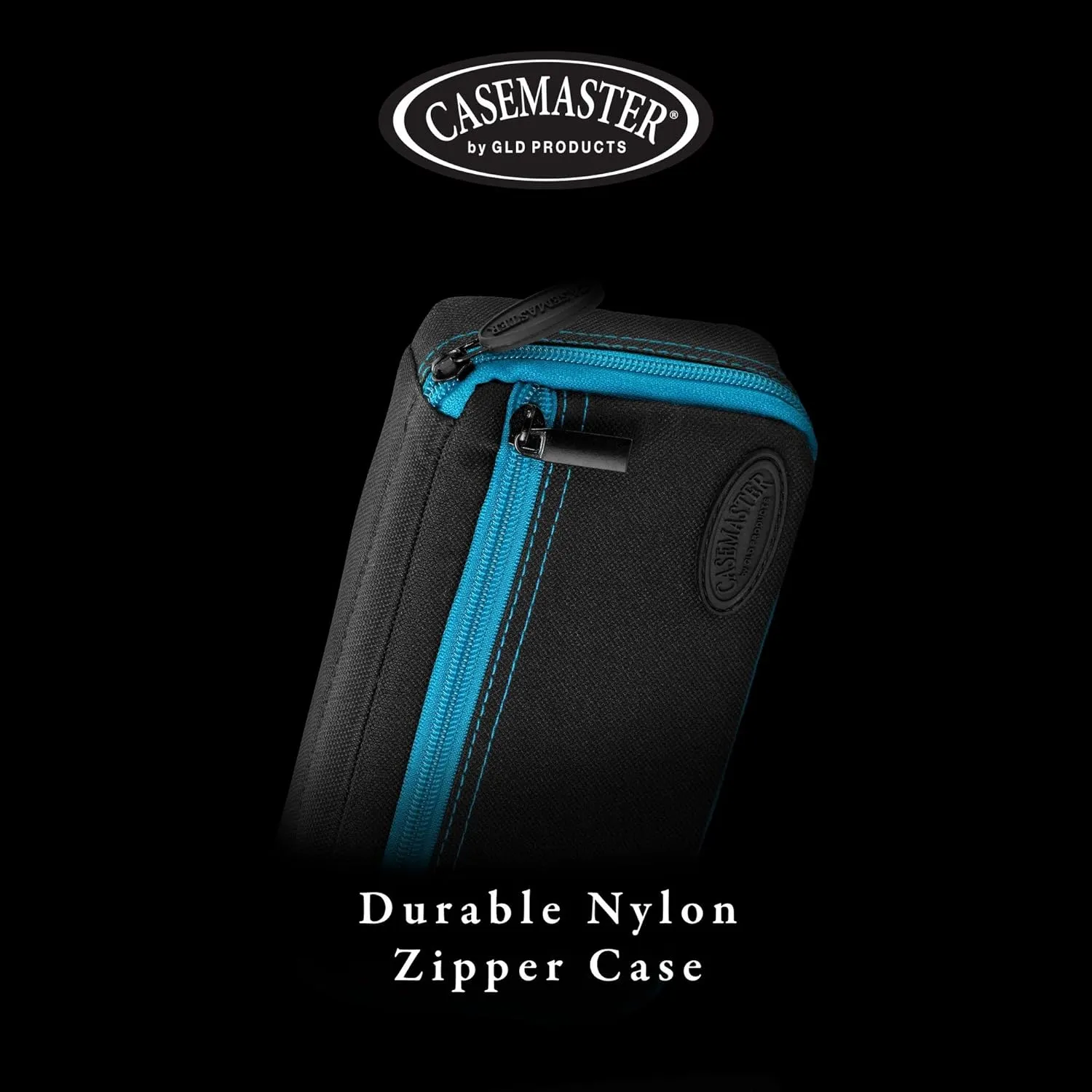 Casemaster Plazma Dart Case for Soft and Steel Tip Darts, Holds 3 Darts and Features Built-In Storage Tube and Pockets for Flights, Tips, Shafts, and Personal Items