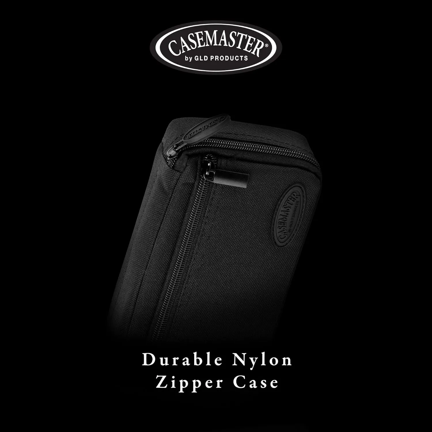 Casemaster Plazma Dart Case for Soft and Steel Tip Darts, Holds 3 Darts and Features Built-In Storage Tube and Pockets for Flights, Tips, Shafts, and Personal Items