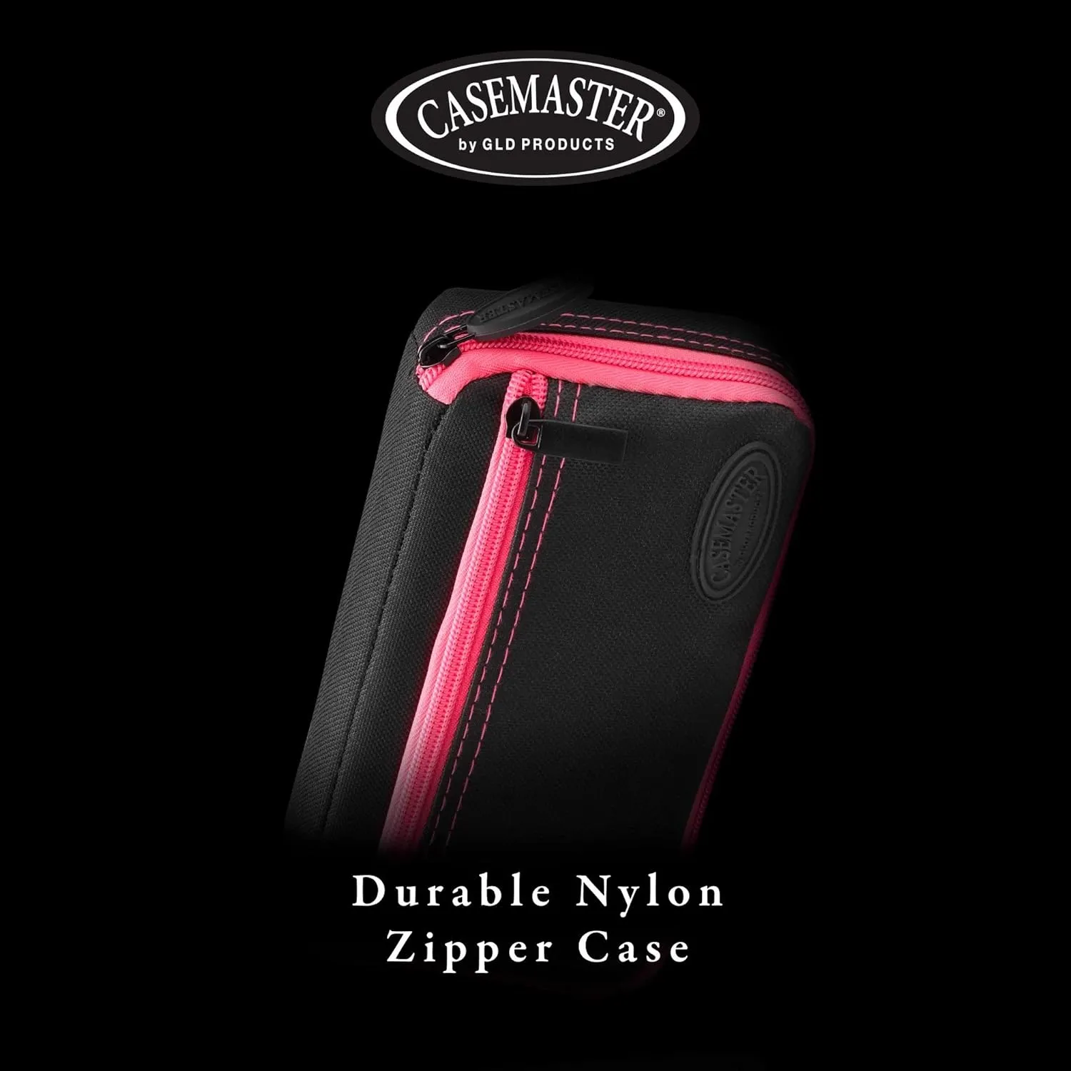 Casemaster Plazma Dart Case for Soft and Steel Tip Darts, Holds 3 Darts and Features Built-In Storage Tube and Pockets for Flights, Tips, Shafts, and Personal Items