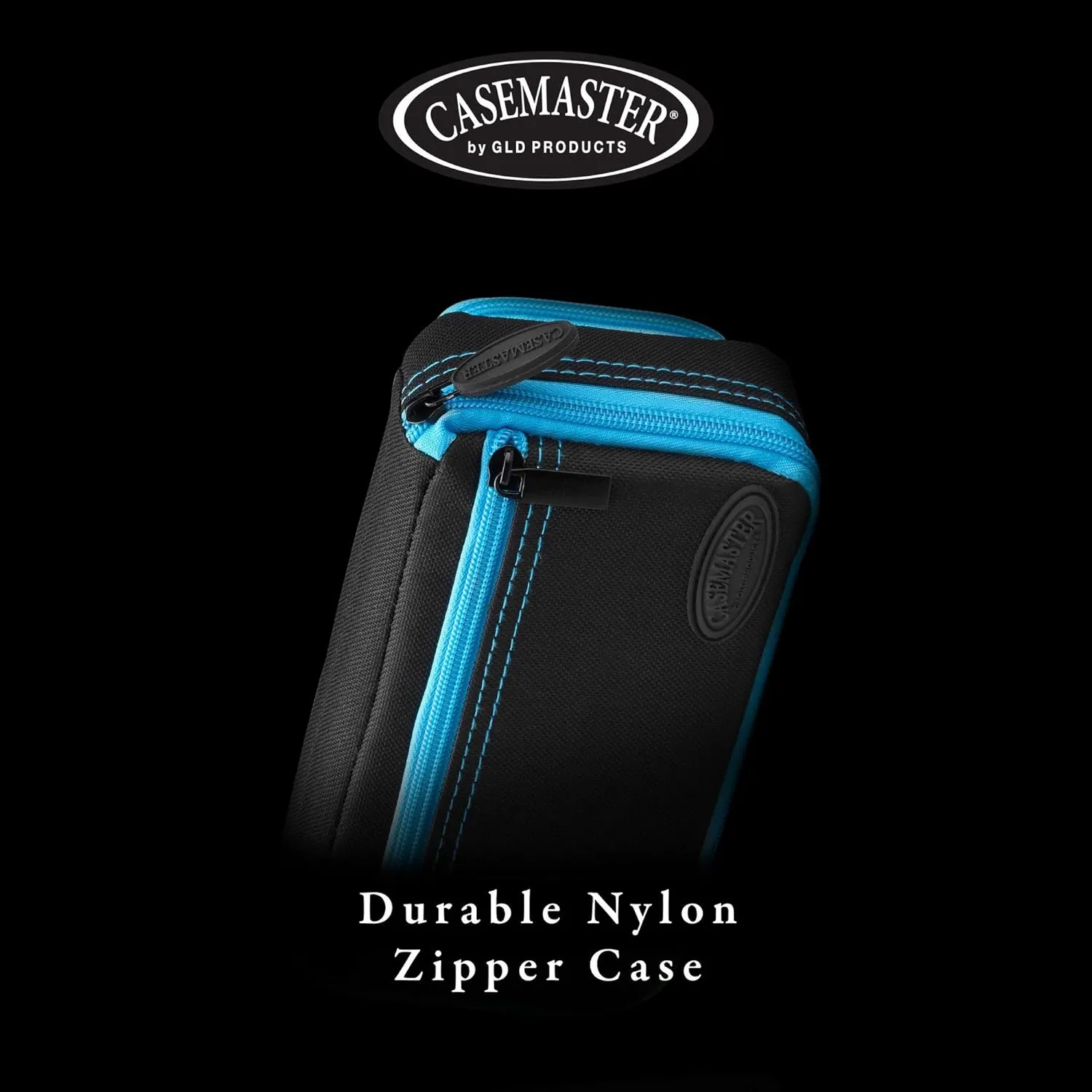 Casemaster Plazma Plus, 3 Dart Case for Soft and Steel Tip Darts Features Large Front Mobile Device Pocket, Built-in Storage Tube and Pockets for Flights, Tips, Shafts, and Personal Items