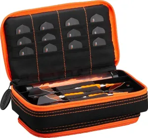 Casemaster Plazma Plus, 3 Dart Case for Soft and Steel Tip Darts Features Large Front Mobile Device Pocket, Built-in Storage Tube and Pockets for Flights, Tips, Shafts, and Personal Items