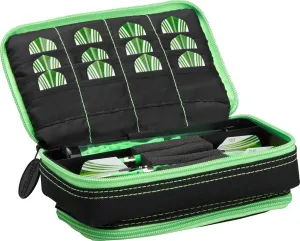 Casemaster Plazma Plus, 3 Dart Case for Soft and Steel Tip Darts Features Large Front Mobile Device Pocket, Built-in Storage Tube and Pockets for Flights, Tips, Shafts, and Personal Items