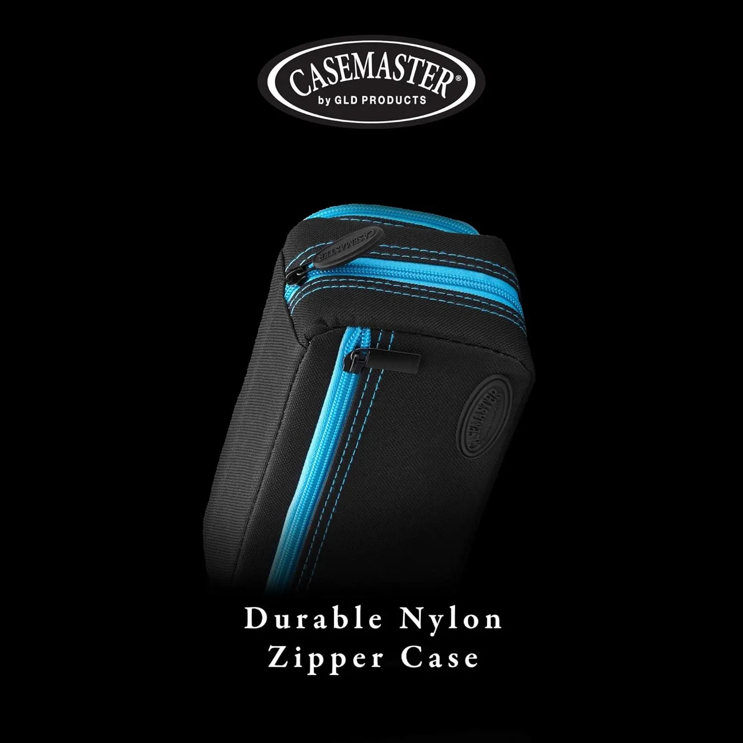 Casemaster Plazma Pro, 6 Dart Case for Soft and Steel Tip Darts, Features Large Front Mobile Device Pocket, Built-In Storage Tubes and Pockets for Flights, Tips, Shafts, and Personal Items