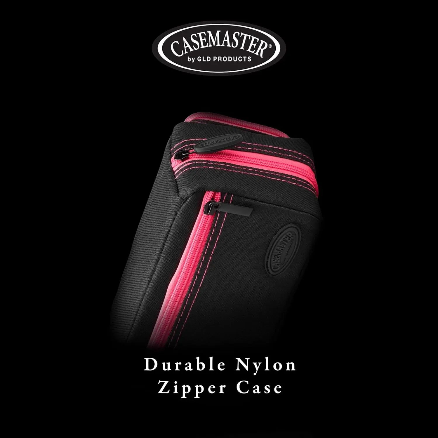 Casemaster Plazma Pro, 6 Dart Case for Soft and Steel Tip Darts, Features Large Front Mobile Device Pocket, Built-In Storage Tubes and Pockets for Flights, Tips, Shafts, and Personal Items