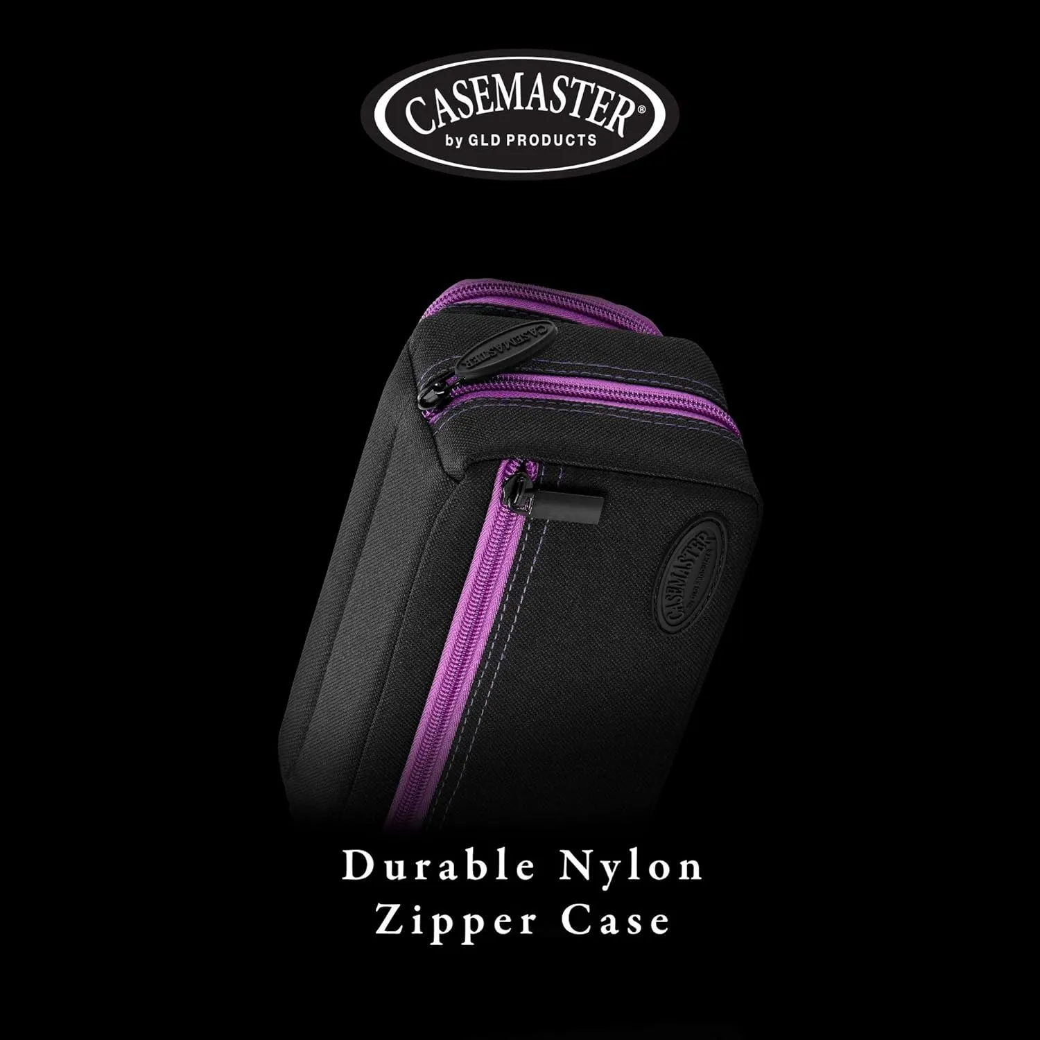 Casemaster Plazma Pro, 6 Dart Case for Soft and Steel Tip Darts, Features Large Front Mobile Device Pocket, Built-In Storage Tubes and Pockets for Flights, Tips, Shafts, and Personal Items