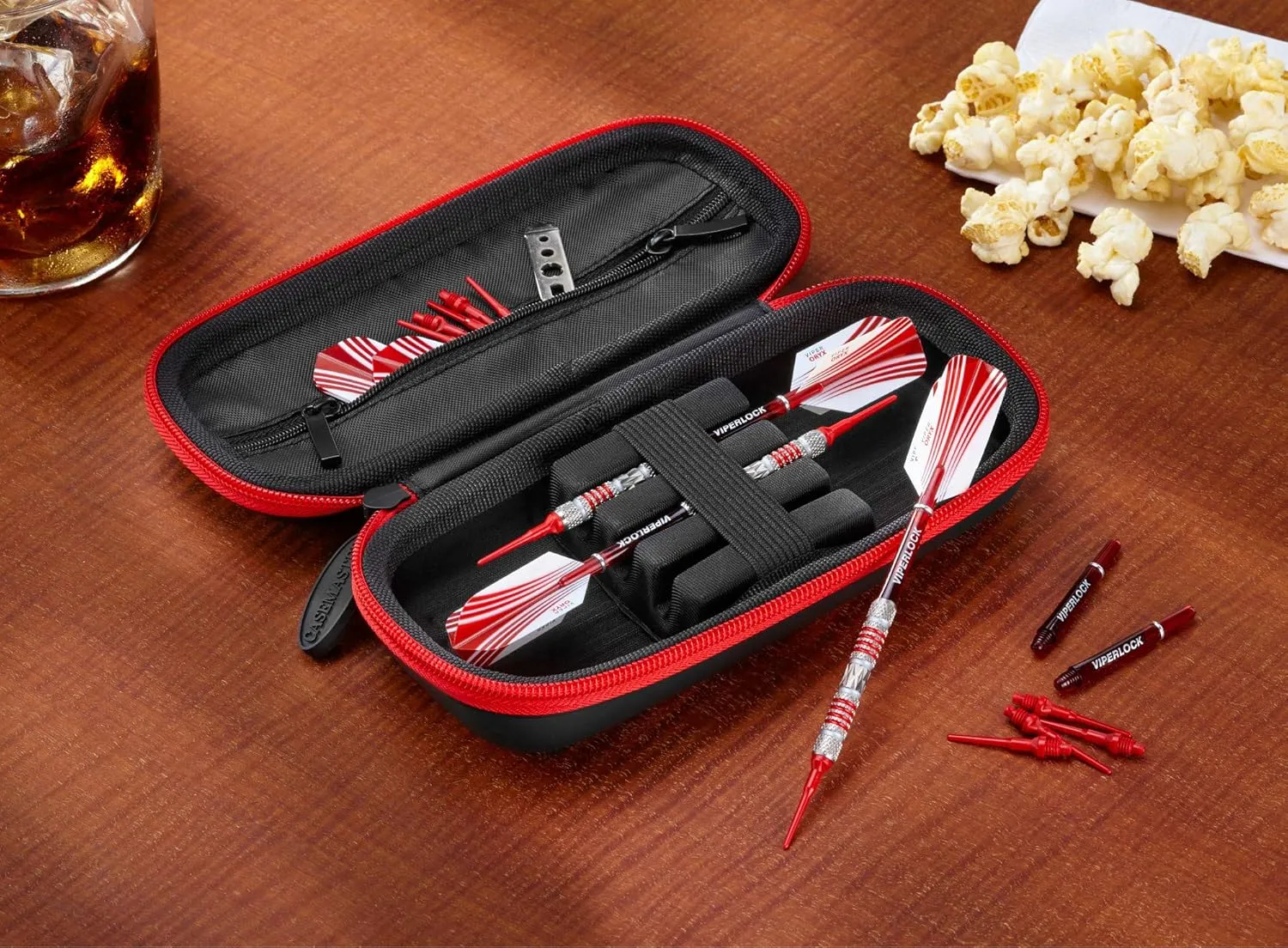 Casemaster Warden Dart Case for Steel and Soft Tip Darts, with a Tough EVA Foam Outer Shell for Maximum Toughness and Durability, Holds 3 Darts