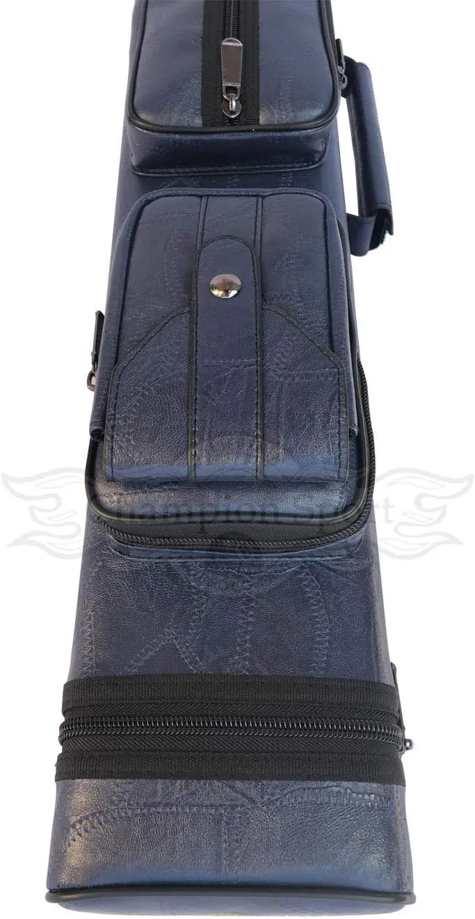 Champion Instroke Leatherette Cue Cases 4x6 Holds 4 Butts and 6 shafts Pool cue